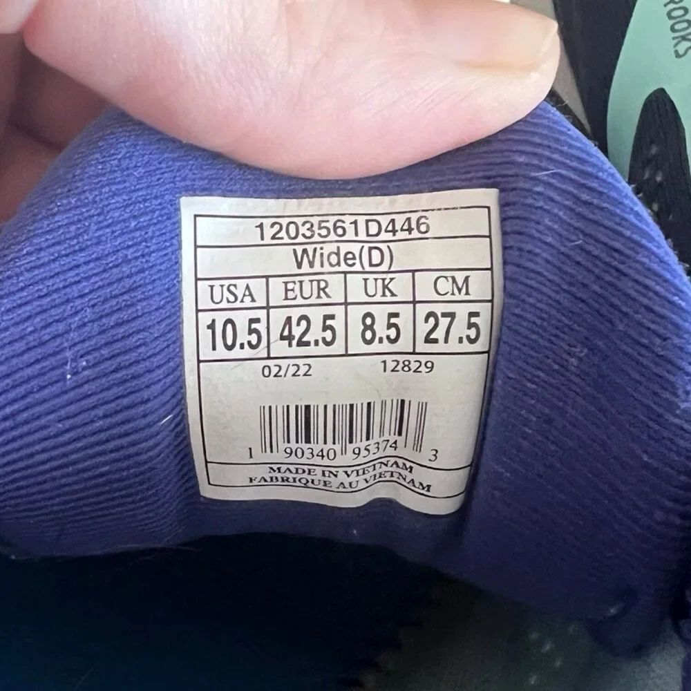 Brooks Ghost 14 Blue Purple Athletic Running Sneakers Women's Size US 10.5 Wide - Picture 7 of 7